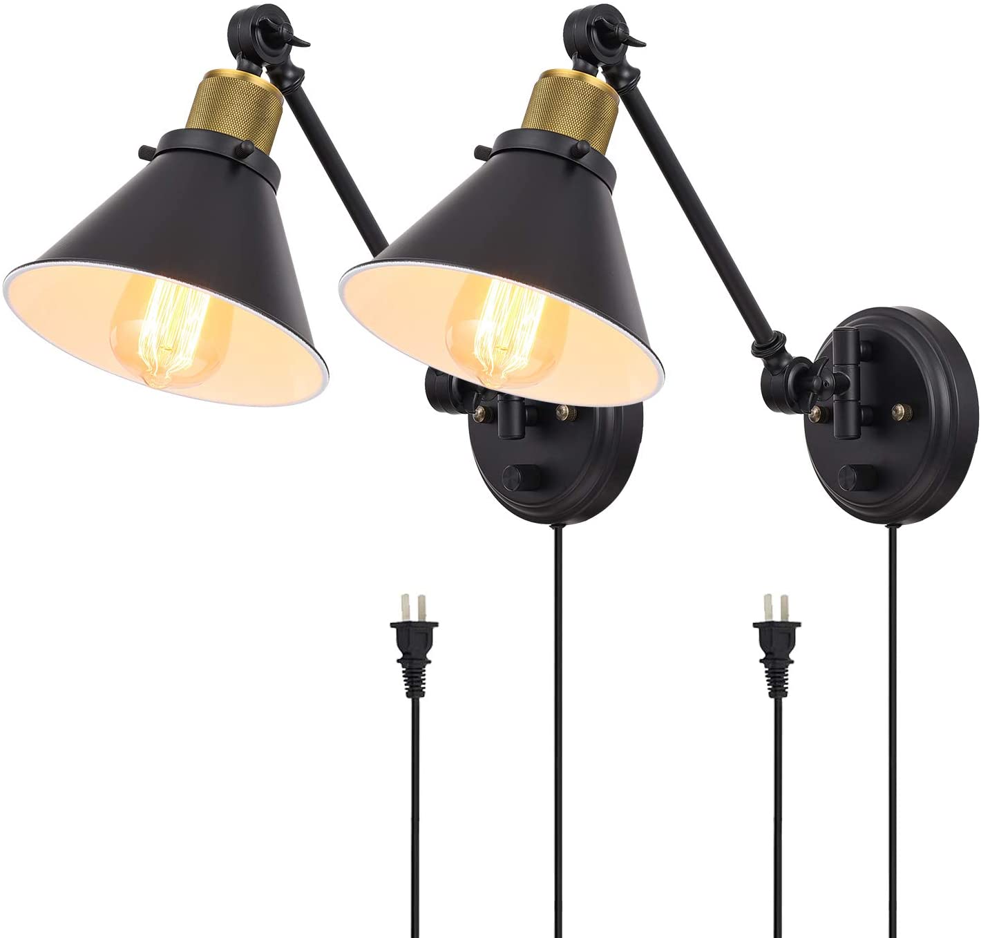 2 wall lamps