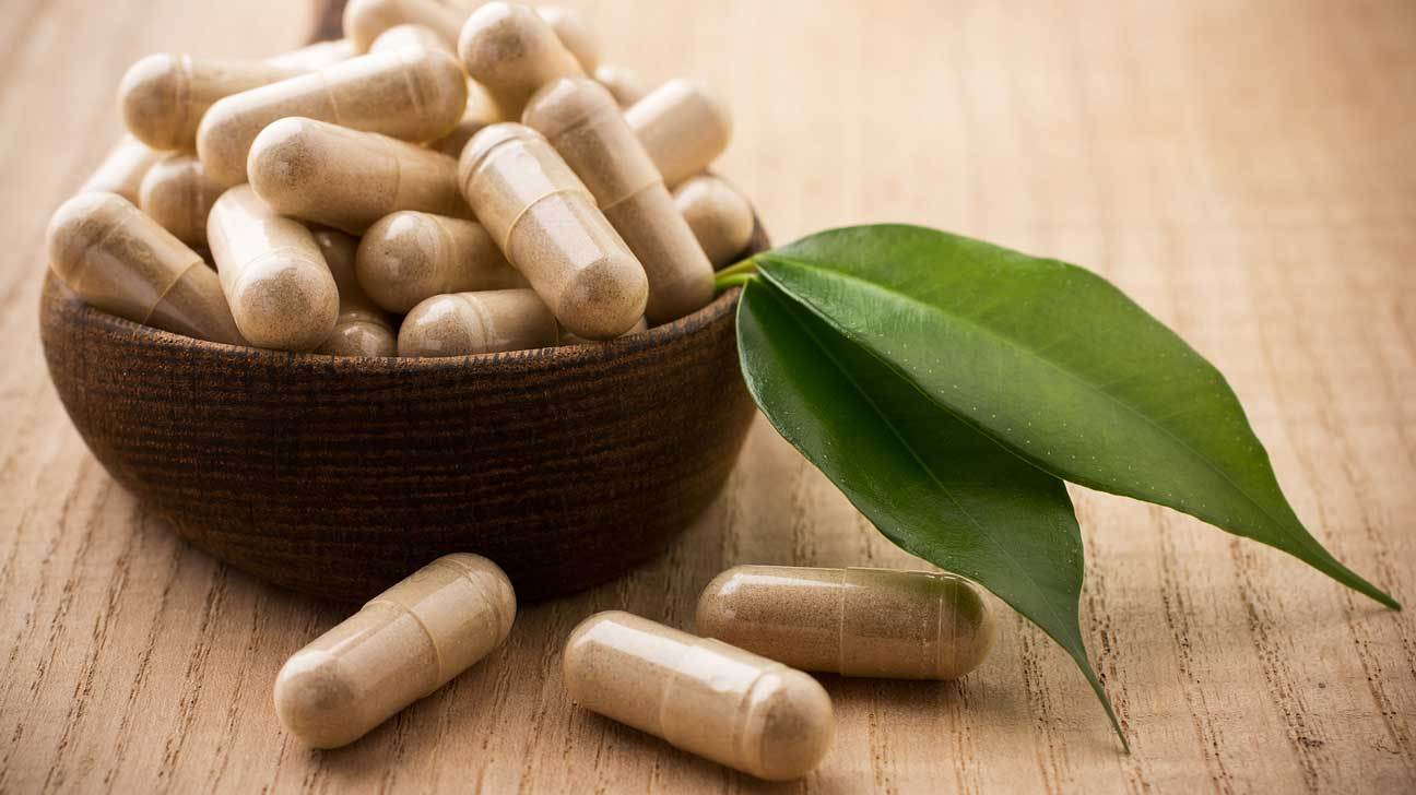 close up of sage in capsule form