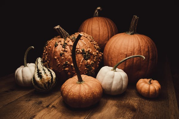 spooky halloween pumpkins